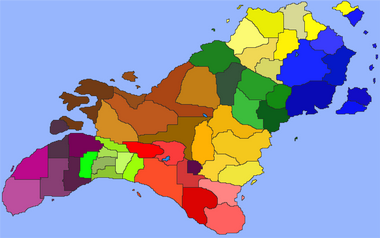 Politische Karte Sidnaltas